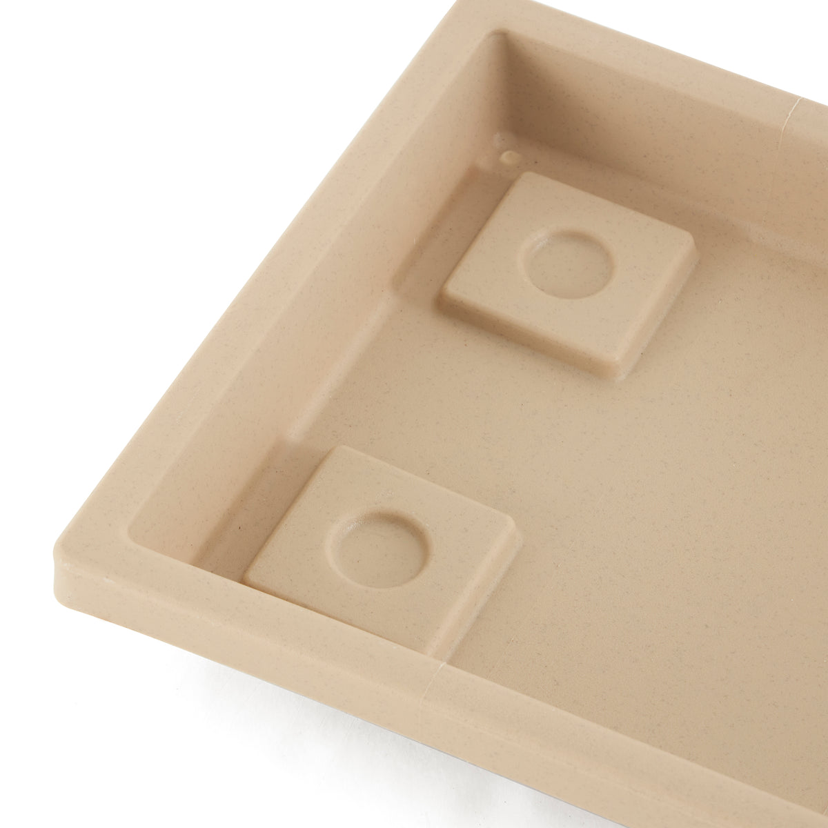 HC Companies Venetian 30" Rectangular Flower Box Saucer, Sandstone (Open Box)