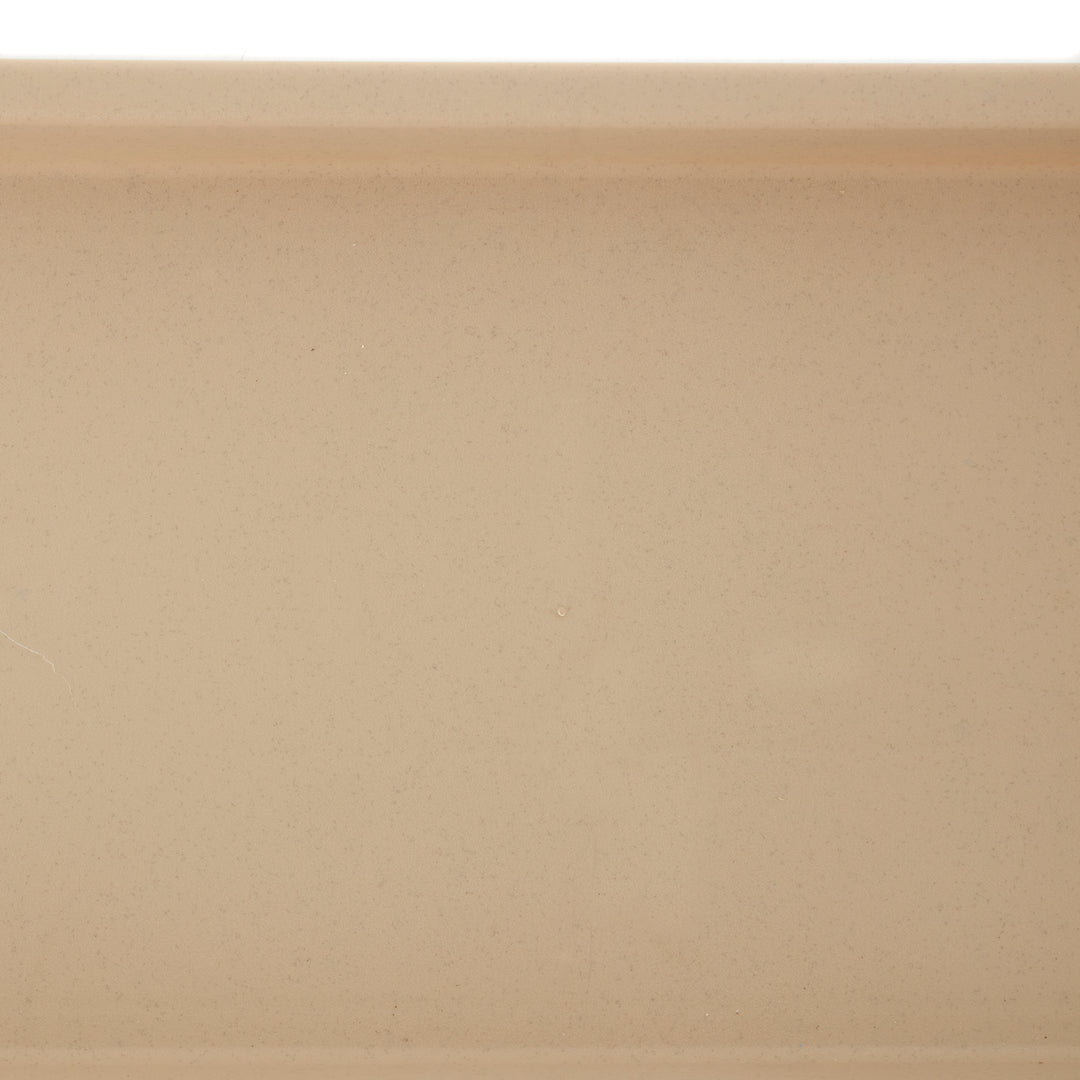 HC Companies Venetian 24" Rectangular Flower Box Saucer, Sandstone (Open Box) - VMInnovations