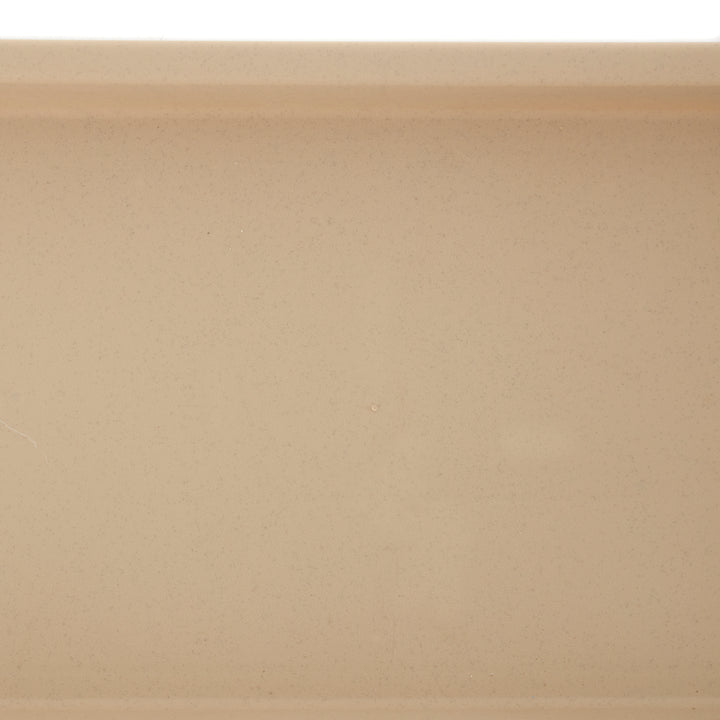 HC Companies Venetian 24" Rectangular Flower Box Saucer, Sandstone (Open Box) - VMInnovations