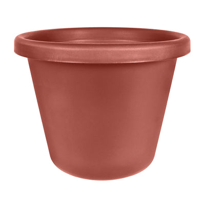 HC Companies LIA24000E35 24-Inch Plastic Round Classic Pot, Clay (Open Box) - VMInnovations