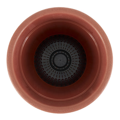 Listo 13in Sierra Planter, Rustic Redstone & Wakefield 1lb Soil Conditioner - VMInnovations