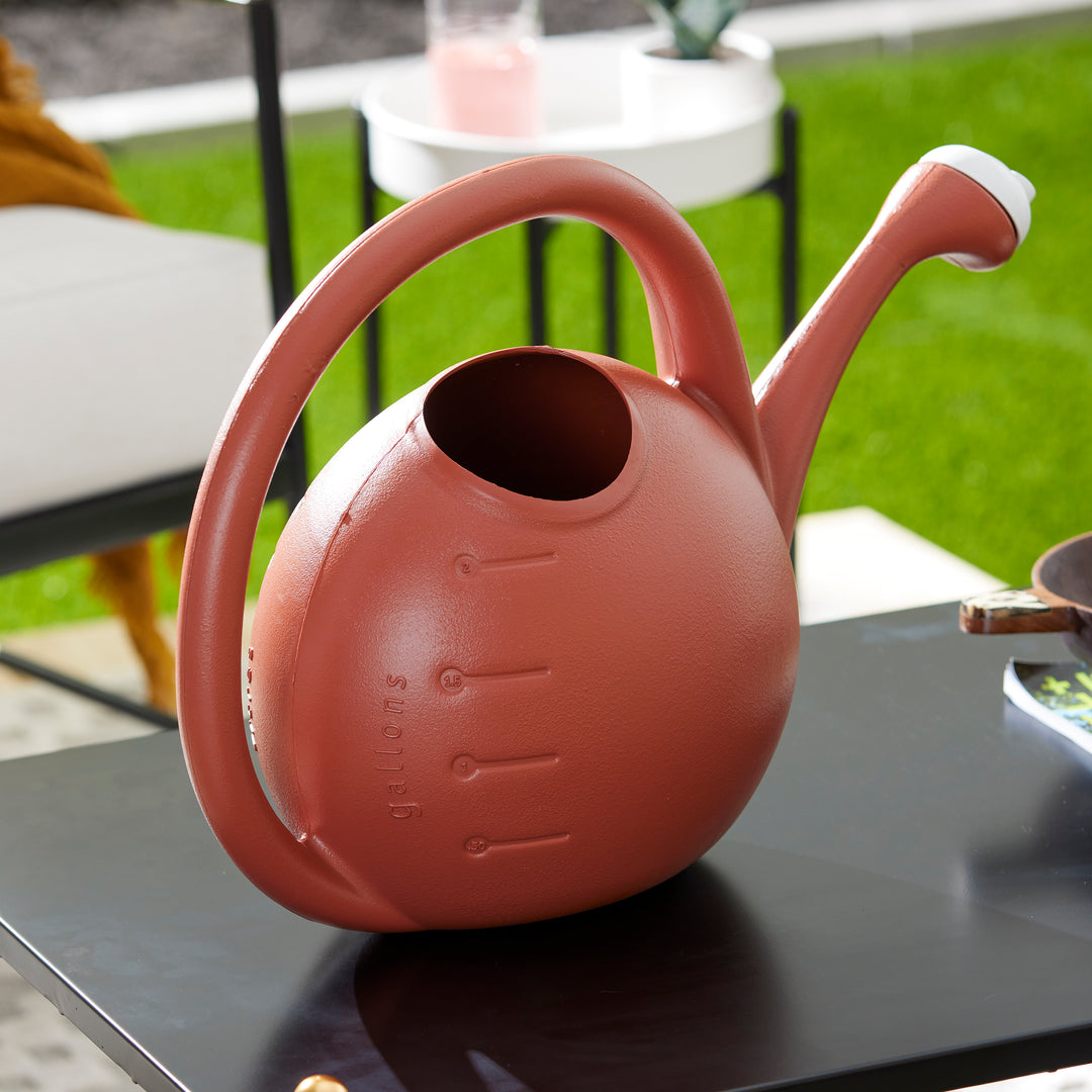 HC Companies RZ.WC2G0E35 2-Gallon Garden Large Mouth Watering Can, Terra Cotta