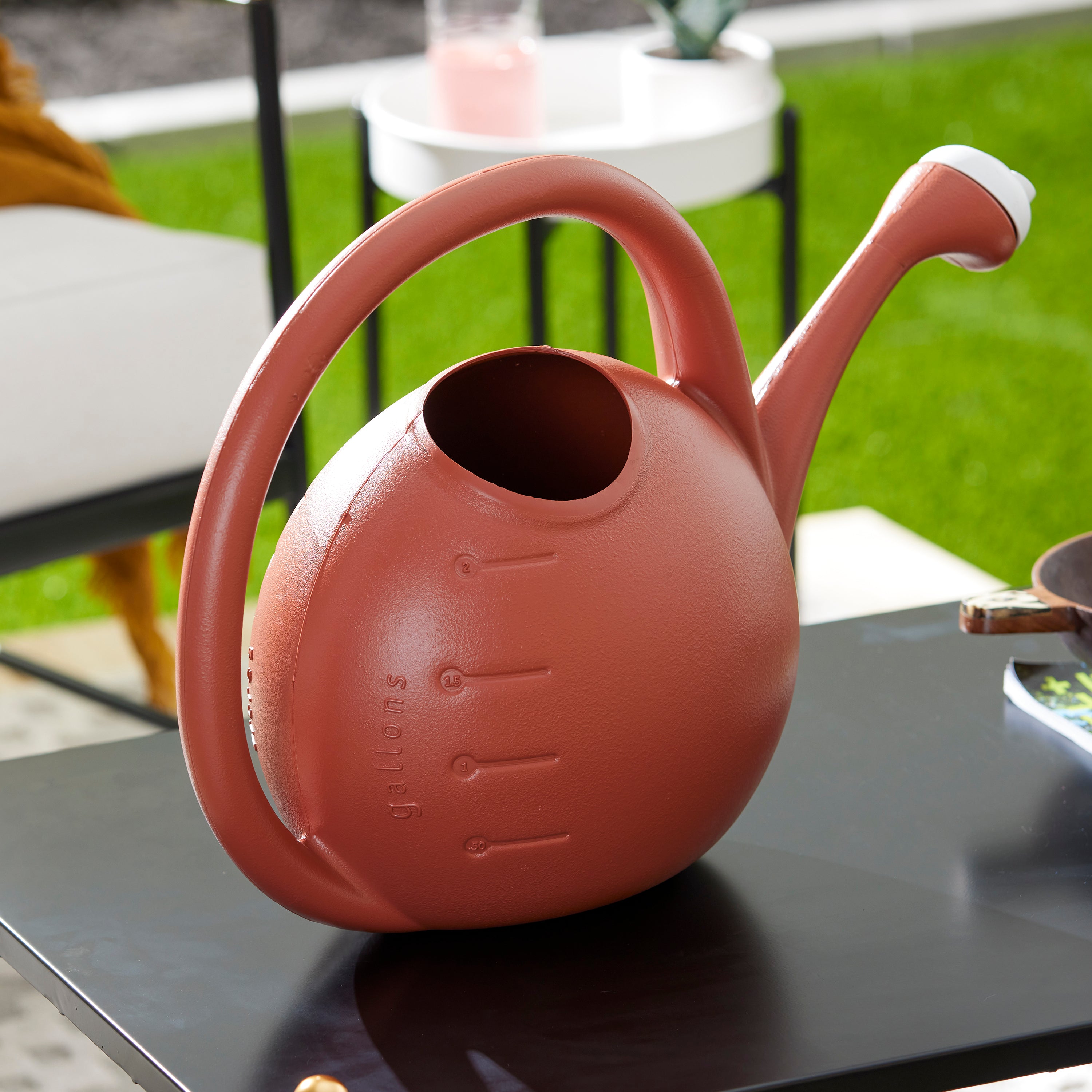 HC Companies RZ.2-Gallon Garden Large Mouth Watering Can, Terra Cotta (Open Box) - VMInnovations