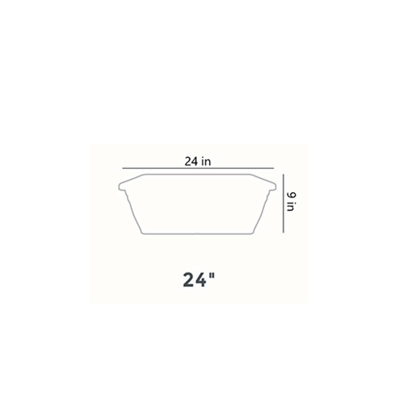 HC Companies SPX24DB0E2112-Inch Plastic Deck Planter Box, Chocolate (Used)