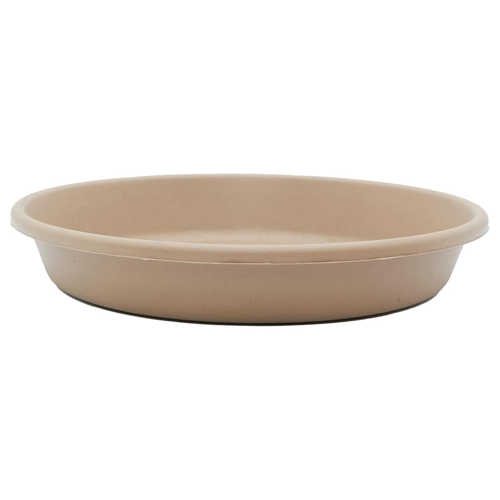 HC Companies Classic Plastic 10 Inch Round Flower Pot Plant Saucer, Sandstone - VMInnovations