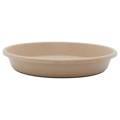 HC Companies Classic Plastic 10 Inch Round Flower Pot Plant Saucer, Sandstone - VMInnovations