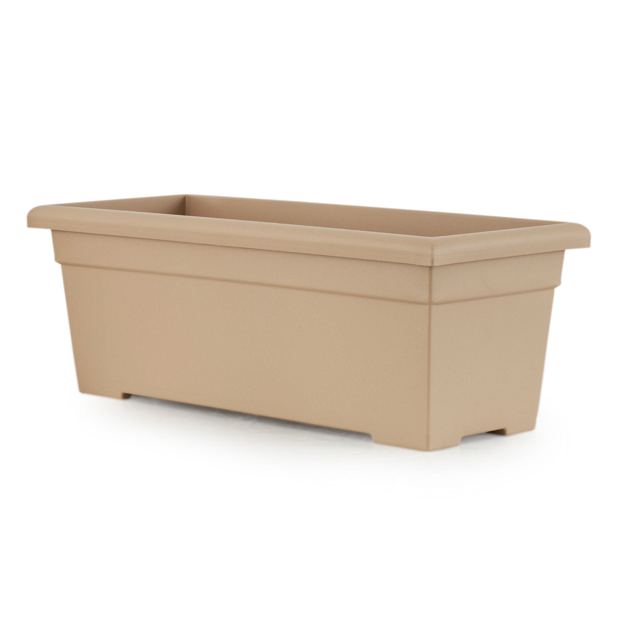 Akro Mils 28in Plastic Romana Sandstone Planter & Wakefield 1lb Soil Conditioner - VMInnovations