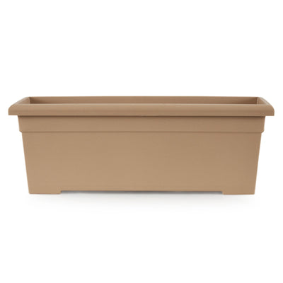 The HC Companies 28" Romana Planter, Sandstone & Wakefield Soil Conditioner - VMInnovations