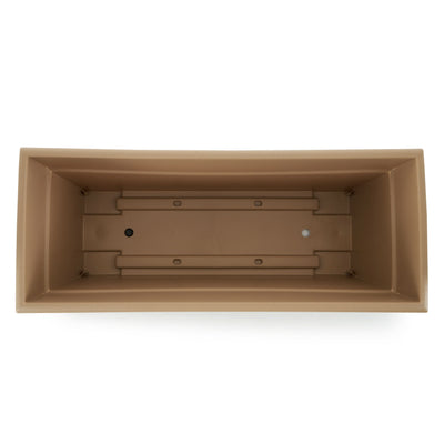 The HC Companies 28" Romana Planter, Sandstone & Wakefield Soil Conditioner - VMInnovations