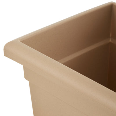 Akro Mils 28in Plastic Romana Sandstone Planter & Wakefield 1lb Soil Conditioner - VMInnovations