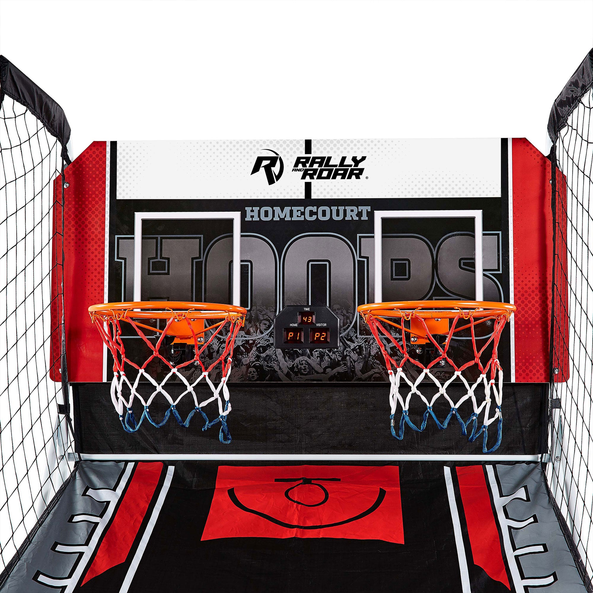 ESPN 2 Player Hoop Basketball Arcade Game w/ Scoreboard & Balls (Open Box) - VMInnovations