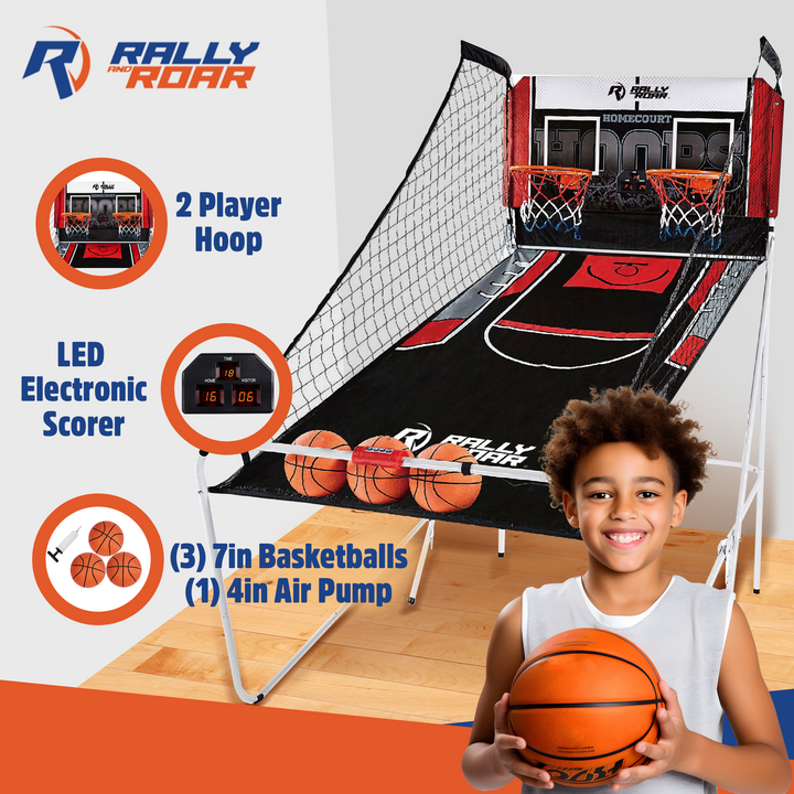 ESPN Indoor 2 Player Hoop Shooting Game w/ Scoreboard & Balls (For Parts)