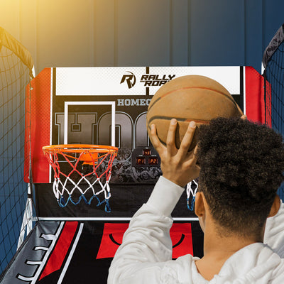 ESPN 2 Player Hoop Basketball Arcade Game w/ Scoreboard & Balls (Open Box) - VMInnovations