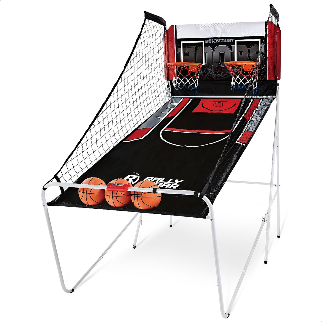 Rally and Roar 2 Player Hoop Shooting Basketball Arcade Game, Scoreboard & Balls