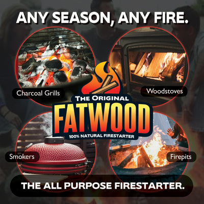 BetterWood Products Fatwood Firestarter Natural Waterproof Wood Crate, 12 Pounds - VMInnovations