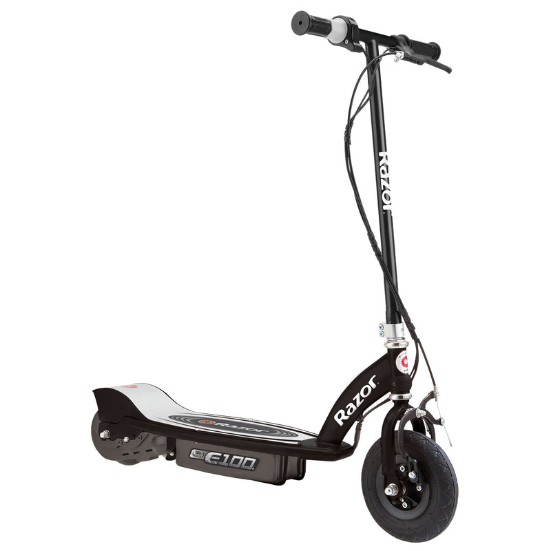 Razor E100 Kids 24 Volt Motorized Electric Powered Scooters, Black & Purple