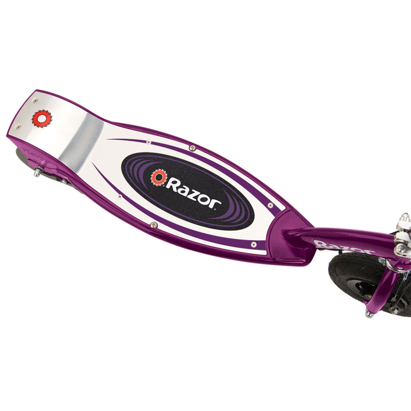 Razor E100 Kids 24 Volt Motorized Electric Powered Scooters, Black & Purple