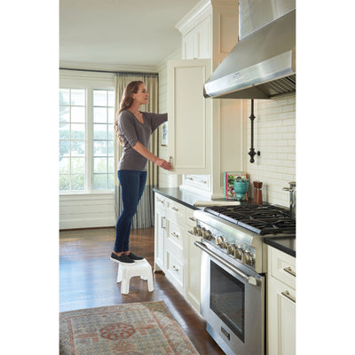 Rubbermaid Durable Roughneck Plastic Family Sturdy Small Step Stool, White(Used) - VMInnovations