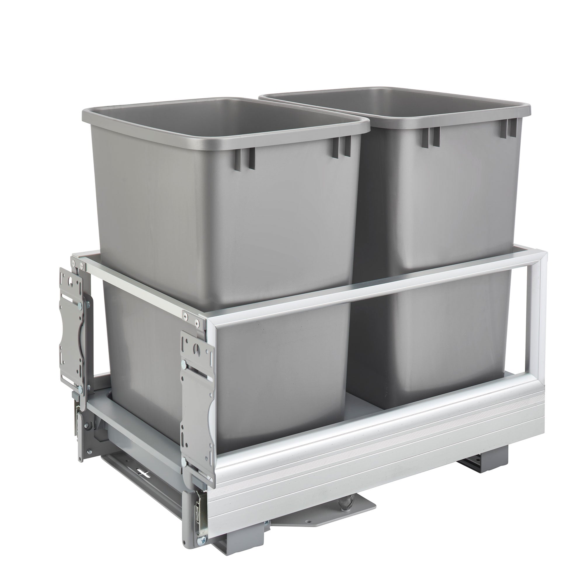 Rev-A-Shelf Double 35 Qt Pullout Cabinet Trash Can w/ Rev-A-Motion (Open Box)