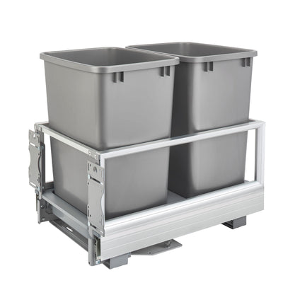 Rev-A-Shelf Double 35 Qt Pullout Cabinet Trash Can w/ Rev-A-Motion (Used)