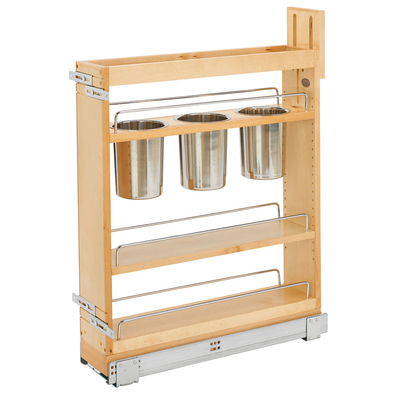 Rev-A-Shelf 5" Pull Out Kitchen Cabinet Organizer w/ Soft-Close, 448UT-BCSC5C - VMInnovations