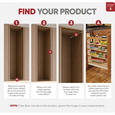 Rev-A-Shelf 5'' Pullout Kitchen Cabinet Organizer Soft-close, 448-BCBBSC-5C