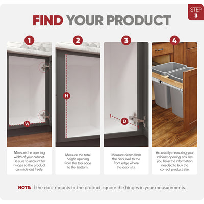 Rev-A-Shelf Double 27-Qt Pullout Waste Container (Open Box) (2 Pack)