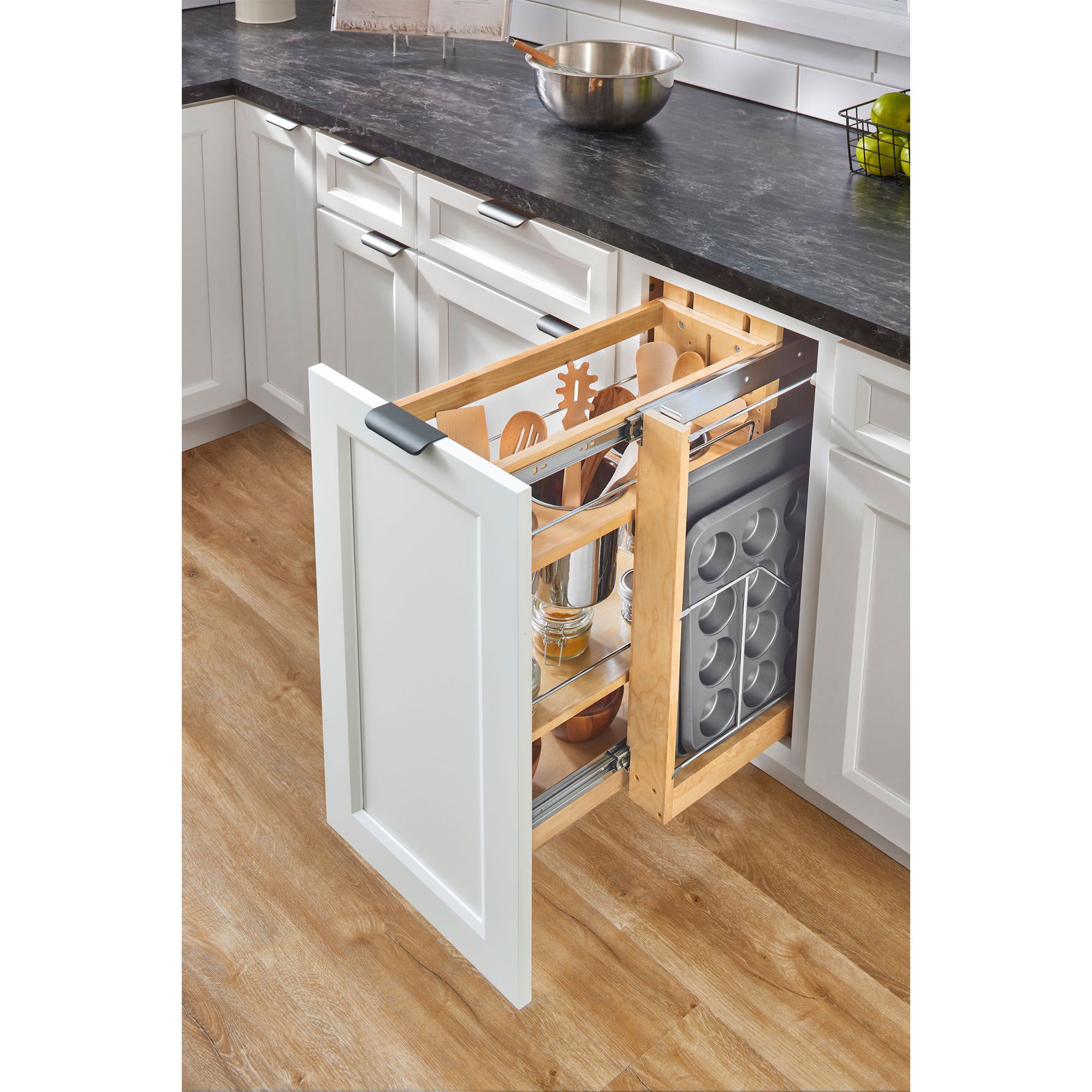 Rev-A-Shelf 8" Shelved Kitchen Utensil Pull Out Cabinet Organizer (Open Box)