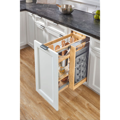 Rev-A-Shelf 8" Shelved Kitchen Utensil Pull Out Cabinet Organizer (Open Box)