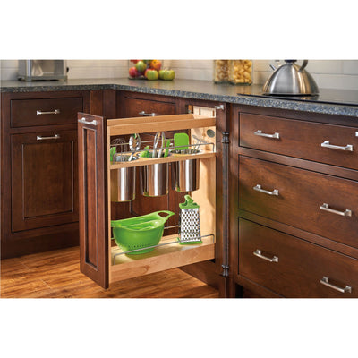 Rev-A-Shelf 8" Shelved Kitchen Utensil Pull Out Cabinet Organizer (Open Box)