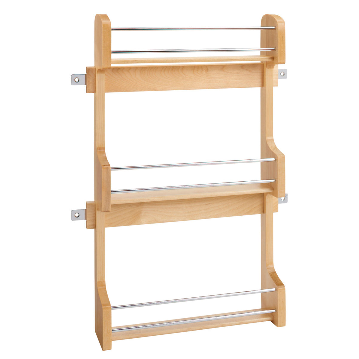 Rev-A-Shelf 4SR-18 18" Cabinet Door Mount Wood 3-Shelf Spice Rack (Open Box)