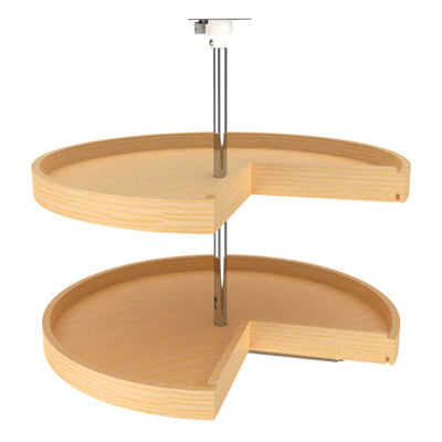 Rev-A-Shelf 28-Inch Banded Wood Pie-Cut Lazy Susans, Maple (Open Box)