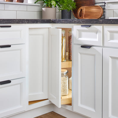 Rev-A-Shelf 28" Lazy Susan Pie-Cut Banded Wood, 2-Shelf, LD-4BW-942-28-1