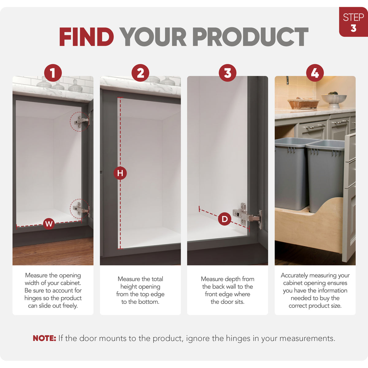 Rev-A-Shelf Double 50-Quart  Bottom Mount Pullout Waste Container (For Parts)
