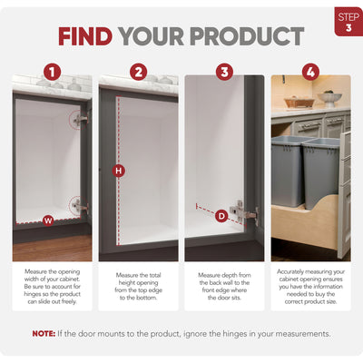 Rev-A-Shelf Double 50-Quart  Bottom Mount Pullout Waste Container (For Parts)