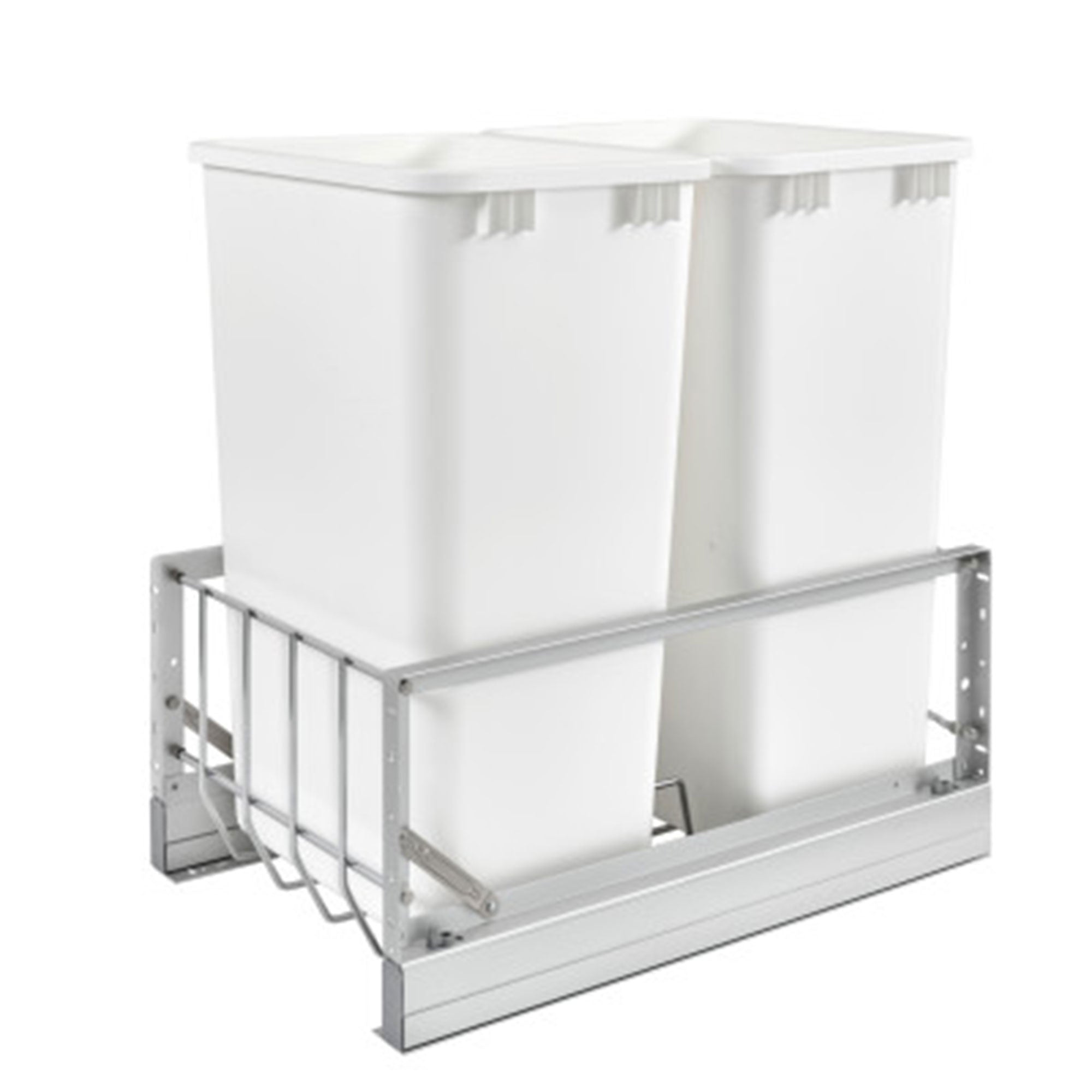 Rev-A-Shelf Double Pullout 50 qt. Kitchen Trash Can w/ Soft-Close, 5349-2150DM-2 - VMInnovations