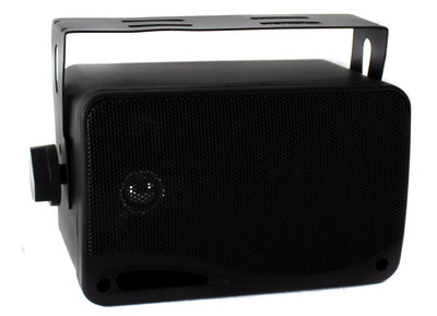 Pyle PLMR24B 3.5" 200 Watt 3-Way Weather Proof Box Speaker System Black (6 Pack)