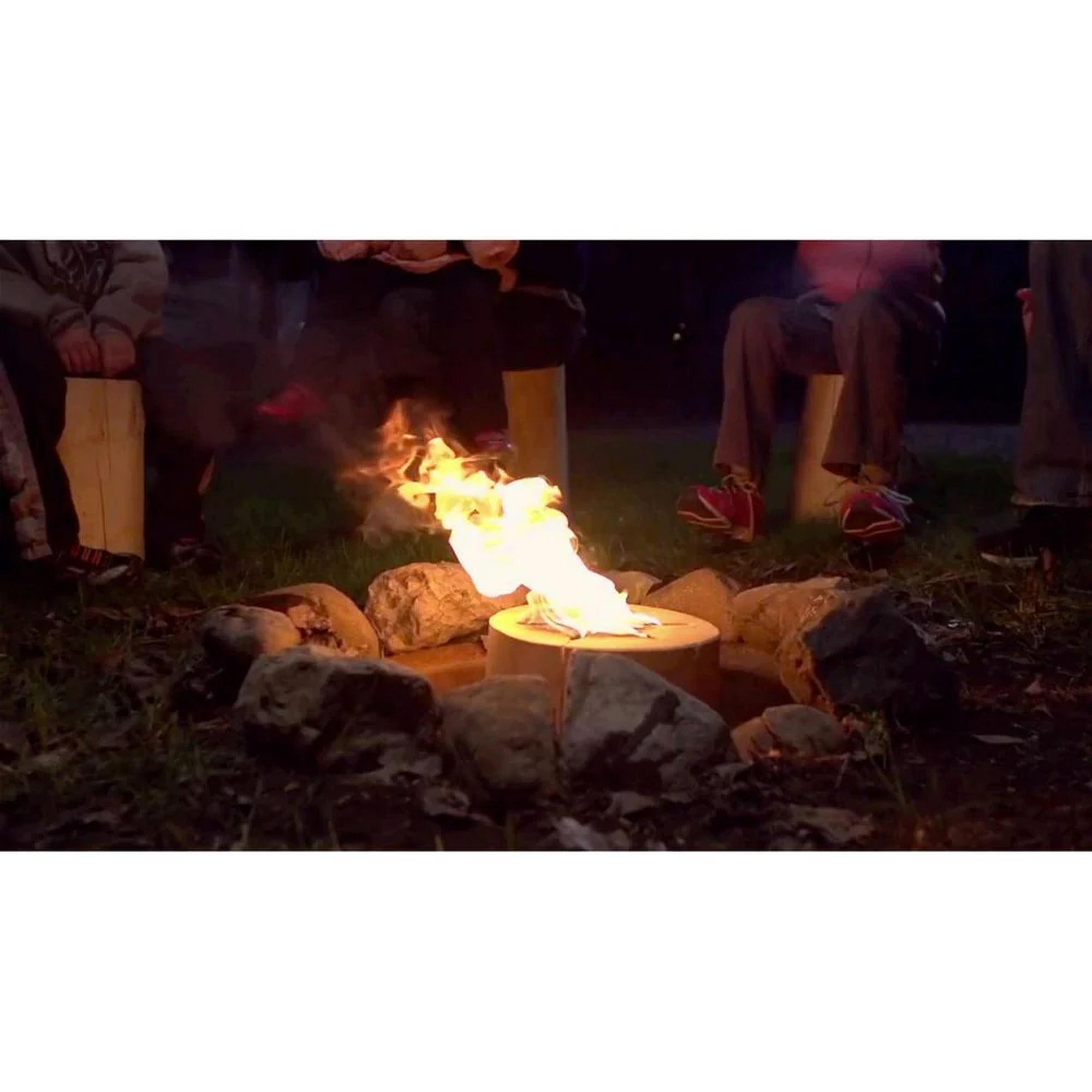 Large 12x8 Inch One Log Campfire Camping Cooking Camp Fire Wood Log (Used)
