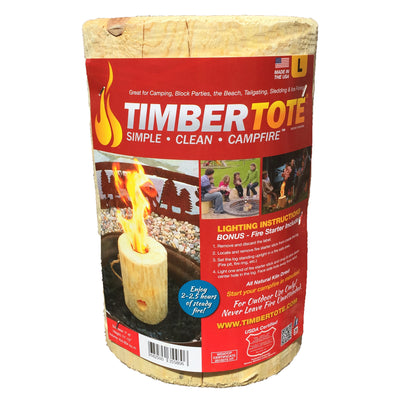 Large 12x8 Inch One Log Campfire Camping Cooking Camp Fire Wood Log (Used)