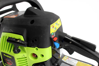 Poulan 14" Reach 33CC Gas Chain Saw Chainsaw 2 Cycle Green Refurbished (USED)