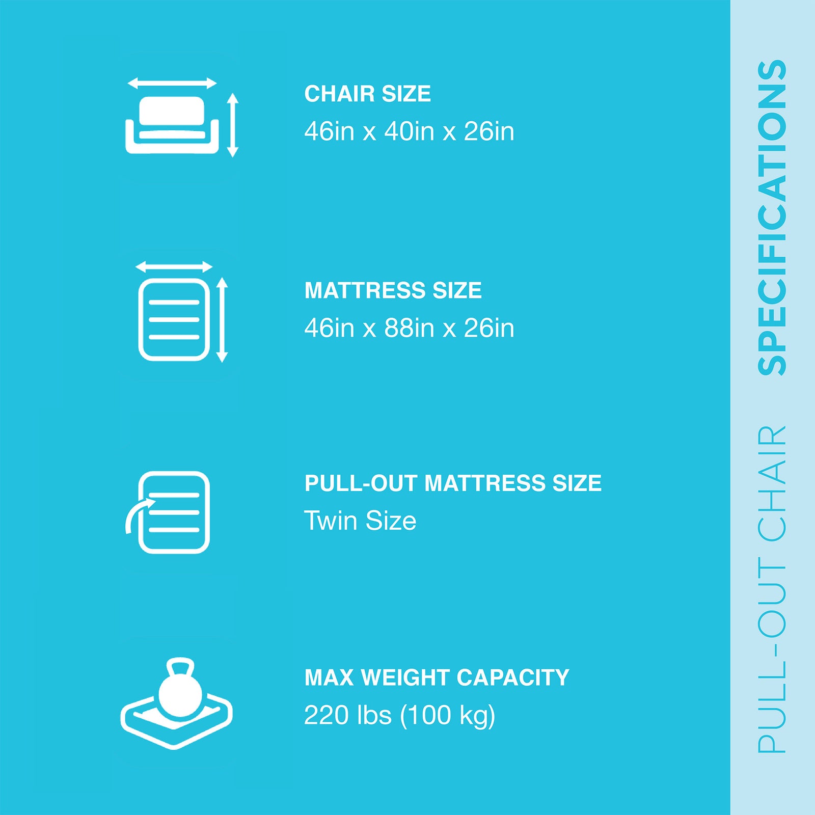 Intex Inflatable Pull Out Sofa Chair with Twin Sized Air Bed Mattress (Used) - VMInnovations