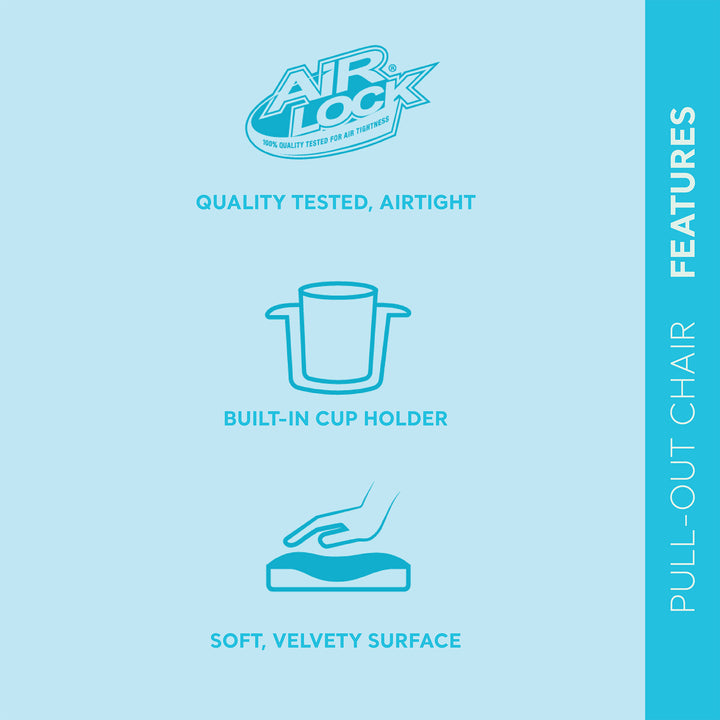 Intex Inflatable Pull Out Sofa Chair Sleeper w/ Twin Sized Air Mattress (3 Pack) - VMInnovations