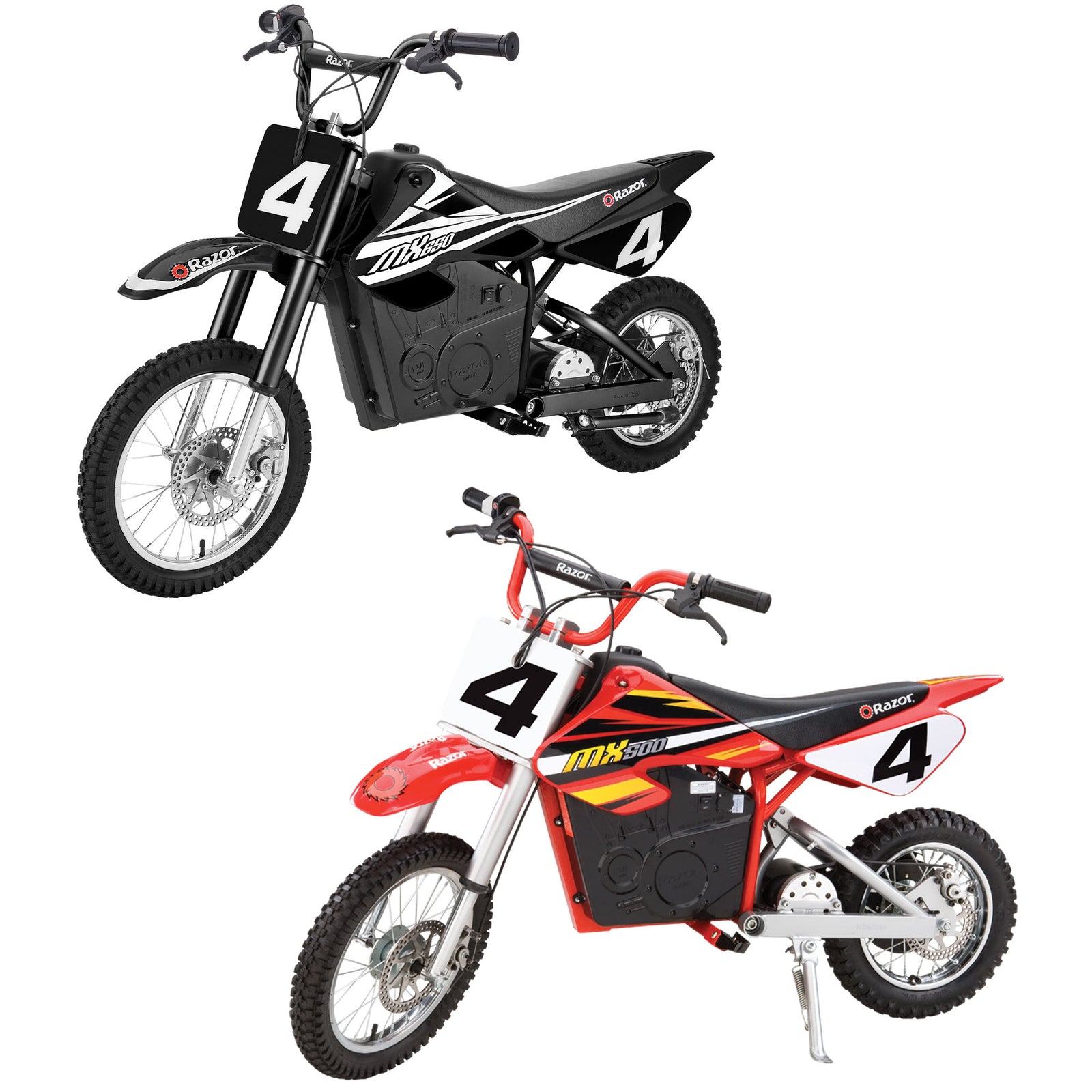 Razor MX650 Electric Dirt Rocket Bike + Razor MX500 Dirt Rocket Electric Bike - VMInnovations