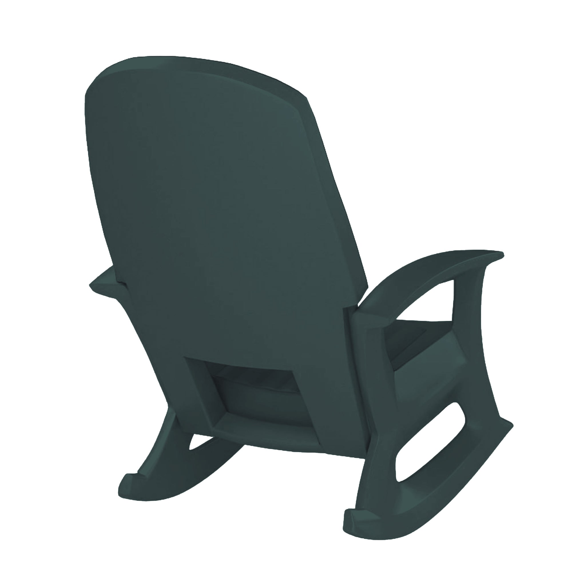 Semco Plastics SEMS Recycled Plastic Resin Patio Rocking Chair, Green (Open Box) - VMInnovations