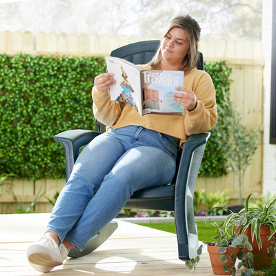 Semco Plastics SEMS Recycled Plastic Resin Patio Rocking Chair (For Parts)