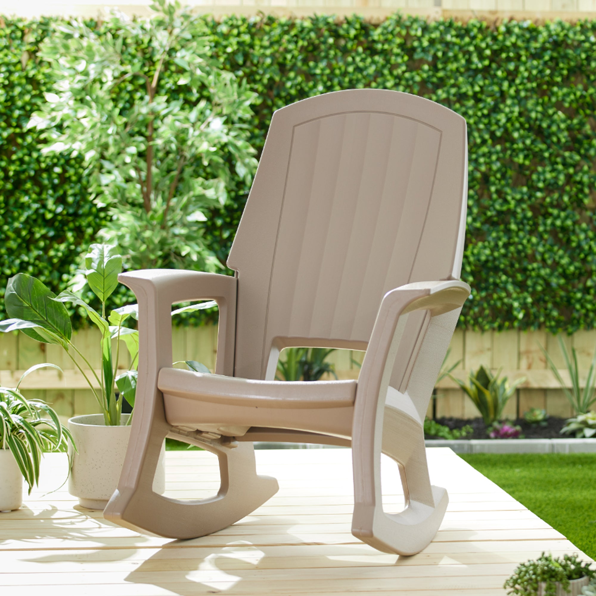 Semco Plastics SEMS Recycled Plastic Resin Outdoor Patio Rocking Chair (Used) - VMInnovations