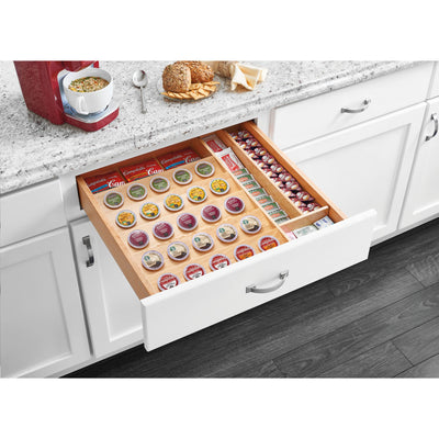 Rev-A-Shelf 22" K-Cup Wood Custom Kitchen Drawer Insert(Open Box) (2 Pack)