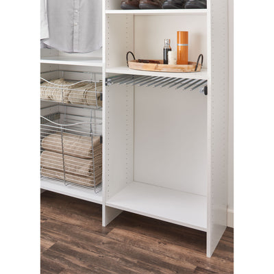 Rev-A-Shelf 17.5" Pull Out Pants Organizer for Custom Closet, Chrome, PSC-1814CR