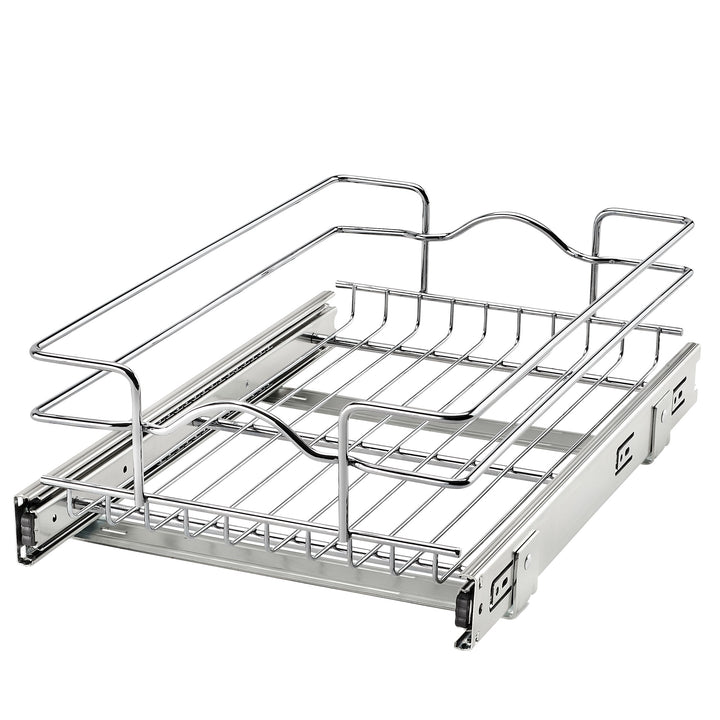 Rev-A-Shelf Kitchen Cabinet Pull Out Shelf Organizer, 12 x 18 In, 5WB1-1218CR-1