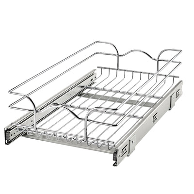 Rev-A-Shelf 5WB1-1222CR-1 12"x22" Single Pull Out Cabinet Wire Basket (Used)